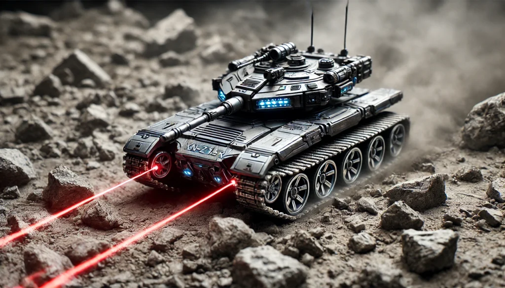 kn-z018r board on a lazer battle tank